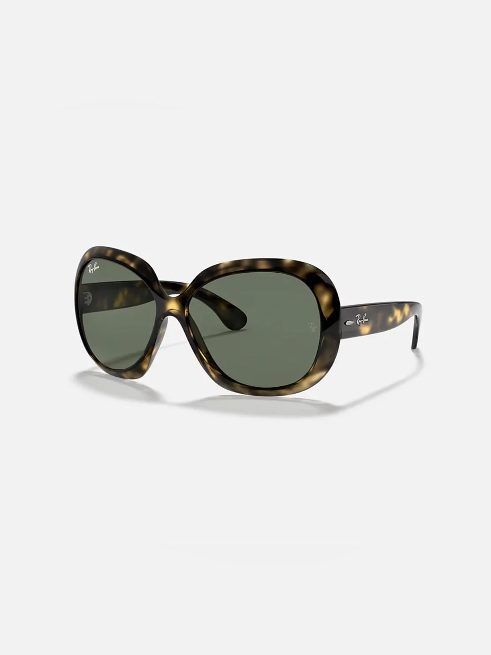 Ray-Ban Jackie Ohh II - Polished Light Havana Frame & Green Solid Classic Lens